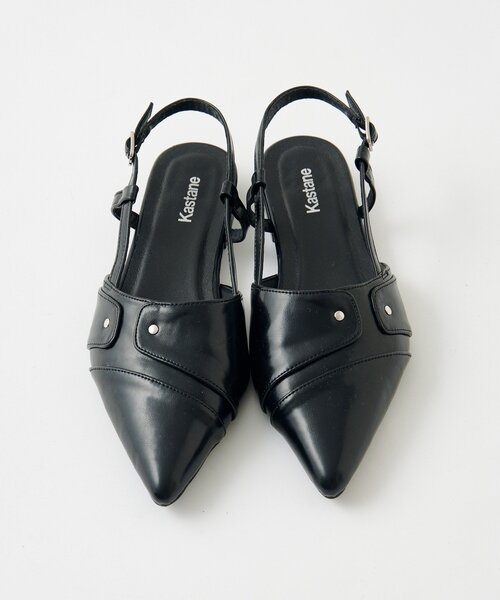 Kastane(カスタネ)の「スタッズトゥパンプス(パンプス・レディース・サンドベージュ/ブラック・37/36/38)」の8枚目の写真