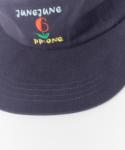 Chick(チック)の「Jet Cap with Chin Strap and Embroidered Logo / あご紐付き ロゴ刺繍 ジェットキャップ 2026年 夏 夏服(キャップ・レディース・ネイビー/ピンク・FREE)」の6枚目の写真
