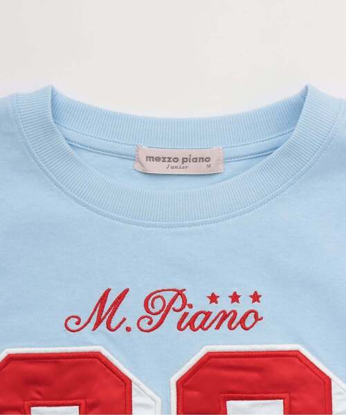 mezzo piano Junior(メゾピアノジュニア)の「【人気商品再入荷】【直営店で取り扱い無し】ナンバリングTシャツ(Tシャツ/カットソー・キッズ・ブルー/ライトグレー・S:140cm/L:160cm)」の7枚目の写真