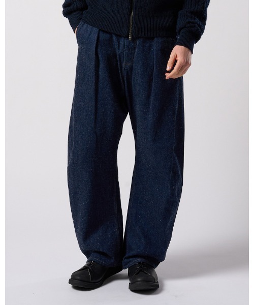 wjk(ダヴルジェイケイ)の「wide banana denim(OW)(デニムパンツ・メンズ・チャコールグレー/インディゴブルー・SMALL/MEDIUM/LARGE/X-LARGE)」の9枚目の写真