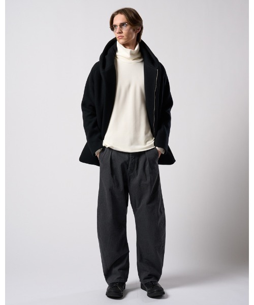 wjk(ダヴルジェイケイ)の「wide banana denim(OW)(デニムパンツ・メンズ・チャコールグレー/インディゴブルー・SMALL/MEDIUM/LARGE/X-LARGE)」の20枚目の写真
