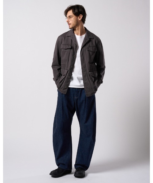 wjk(ダヴルジェイケイ)の「wide banana denim(OW)(デニムパンツ・メンズ・チャコールグレー/インディゴブルー・SMALL/MEDIUM/LARGE/X-LARGE)」の22枚目の写真