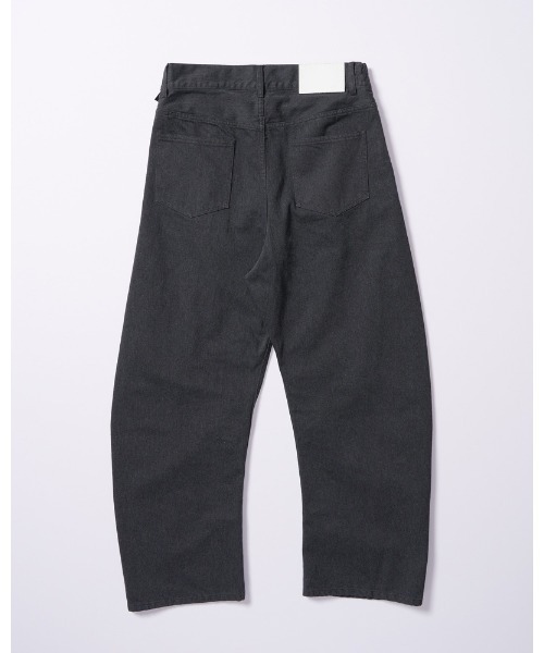 wjk(ダヴルジェイケイ)の「wide banana denim(OW)(デニムパンツ・メンズ・チャコールグレー/インディゴブルー・SMALL/MEDIUM/LARGE/X-LARGE)」の4枚目の写真
