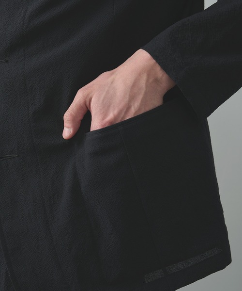 Product Twelve（プロダクトトゥエルブ）の「【Product Twelve/プロダクトトゥエルブ】Techno Wool Work Jacket（テーラードジャケット・メンズ・ブラウン/ブラック・2/1）」の8枚目の写真