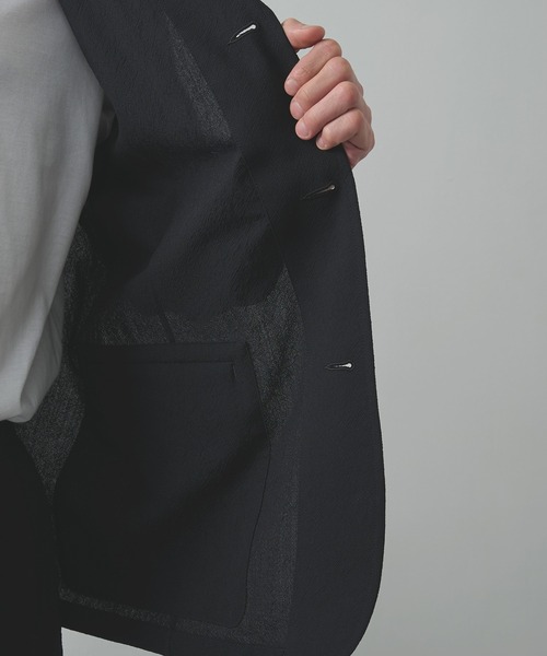 Product Twelve（プロダクトトゥエルブ）の「【Product Twelve/プロダクトトゥエルブ】Techno Wool Work Jacket（テーラードジャケット・メンズ・ブラウン/ブラック・2/1）」の10枚目の写真