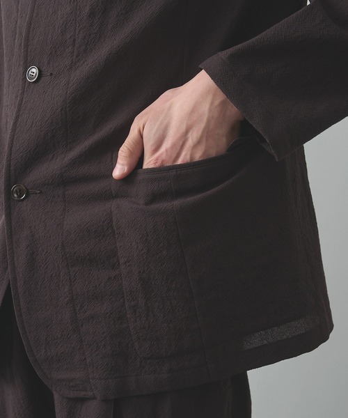 Product Twelve（プロダクトトゥエルブ）の「【Product Twelve/プロダクトトゥエルブ】Techno Wool Work Jacket（テーラードジャケット・メンズ・ブラウン/ブラック・2/1）」の15枚目の写真