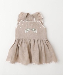 moncheri（モンシェリ）の「冷感いちご柄刺繍スカラップワンピース【保冷剤対応】（ペットウェア）」