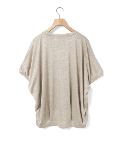 MidiUmi(ミディウミ)の「MidiUmi リネンコクーンプルオーバー(Tシャツ/カットソー・レディース・ネイビー/ベージュ・FREE)」の18枚目の写真