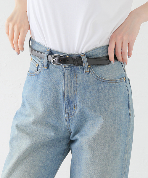 plage（プラージュ）の「TORY LEATHER CO. / トリーレザー 3/4 INCH CROSSED ベルト（ベルト・レディース・ブラック/タン・FREE）」の3枚目の写真