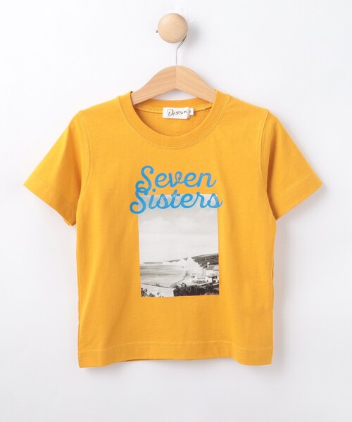 Dessin(デッサン)の「【リンクコーデ可/洗える】オーガニックコットン Tシャツ(Tシャツ/カットソー・キッズ・ブラウン系その他/グレー/イエロー/ホワイト・14/12/10)」の4枚目の写真