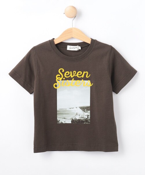 Dessin(デッサン)の「【リンクコーデ可/洗える】オーガニックコットン Tシャツ(Tシャツ/カットソー・キッズ・ブラウン系その他/グレー/イエロー/ホワイト・14/12/10)」の5枚目の写真
