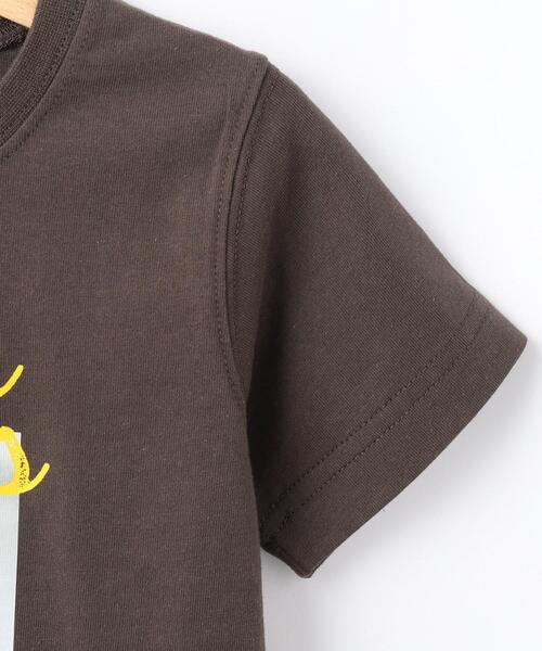 Dessin(デッサン)の「【リンクコーデ可/洗える】オーガニックコットン Tシャツ(Tシャツ/カットソー・キッズ・ブラウン系その他/グレー/イエロー/ホワイト・14/12/10)」の8枚目の写真