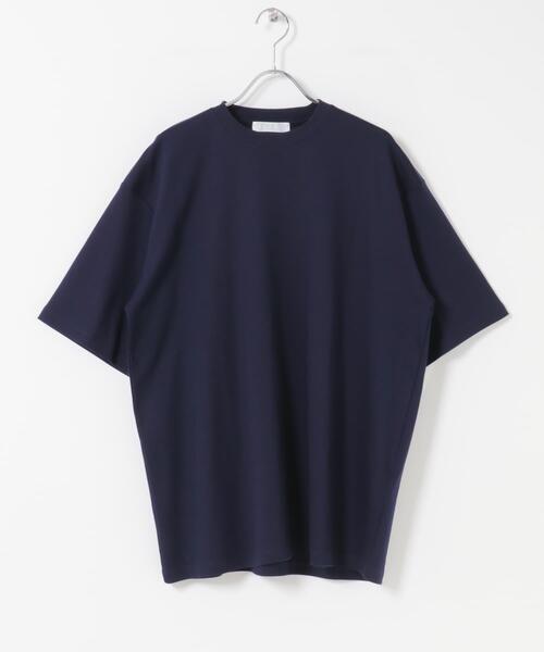 SENSE OF PLACE by URBAN RESEARCH(センスオブプレイスバイアーバンリサーチ)の「コットンスムースショートスリーブ Tシャツ(Tシャツ/カットソー・メンズ・ホワイト/ネイビー/ライトベージュ/チャコールグレー/ライトブルー/ブラック・LARGE/MEDIUM)」の6枚目の写真