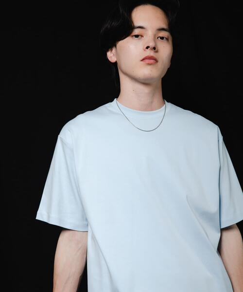 SENSE OF PLACE by URBAN RESEARCH(センスオブプレイスバイアーバンリサーチ)の「コットンスムースショートスリーブ Tシャツ(Tシャツ/カットソー・メンズ・ホワイト/ネイビー/ライトベージュ/チャコールグレー/ライトブルー/ブラック・LARGE/MEDIUM)」の5枚目の写真