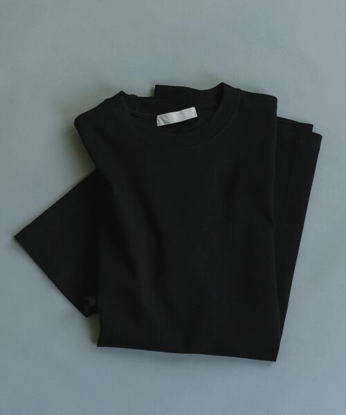 SENSE OF PLACE by URBAN RESEARCH(センスオブプレイスバイアーバンリサーチ)の「コットンスムースショートスリーブ Tシャツ(Tシャツ/カットソー・メンズ・ホワイト/ネイビー/ライトベージュ/チャコールグレー/ライトブルー/ブラック・LARGE/MEDIUM)」の2枚目の写真