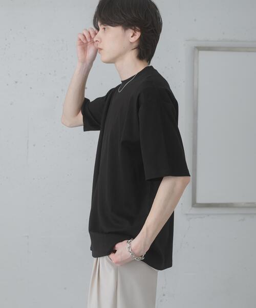 SENSE OF PLACE by URBAN RESEARCH(センスオブプレイスバイアーバンリサーチ)の「コットンスムースショートスリーブ Tシャツ(Tシャツ/カットソー・メンズ・ホワイト/ネイビー/ライトベージュ/チャコールグレー/ライトブルー/ブラック・LARGE/MEDIUM)」の12枚目の写真