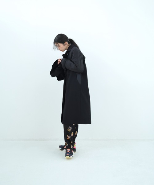 bedsidedrama(ベットサイドドラマ)の「BEDSIDEDRAMA/ベッドサイドドラマ/Dreamin' Mix Wide Coat(その他アウター・レディース・カーキ/ブラック・1/2)」の3枚目の写真