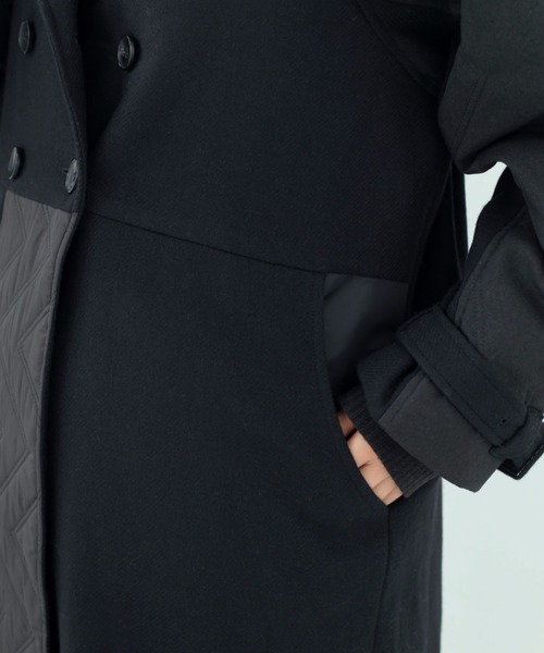 bedsidedrama(ベットサイドドラマ)の「BEDSIDEDRAMA/ベッドサイドドラマ/Dreamin' Mix Wide Coat(その他アウター・レディース・カーキ/ブラック・1/2)」の10枚目の写真