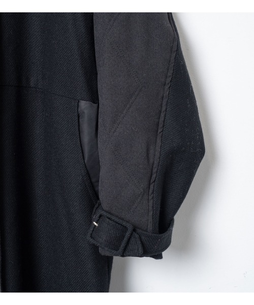 bedsidedrama(ベットサイドドラマ)の「BEDSIDEDRAMA/ベッドサイドドラマ/Dreamin' Mix Wide Coat(その他アウター・レディース・カーキ/ブラック・1/2)」の13枚目の写真