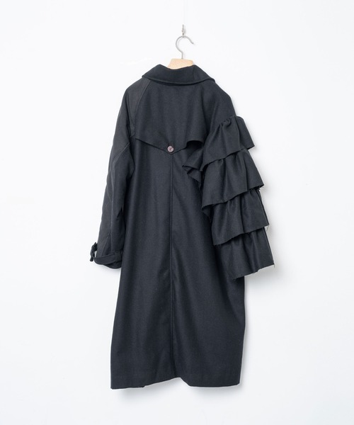 bedsidedrama(ベットサイドドラマ)の「BEDSIDEDRAMA/ベッドサイドドラマ/Dreamin' Mix Wide Coat(その他アウター・レディース・カーキ/ブラック・1/2)」の15枚目の写真