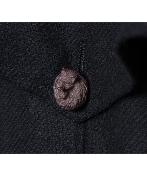 bedsidedrama(ベットサイドドラマ)の「BEDSIDEDRAMA/ベッドサイドドラマ/Dreamin' Mix Wide Coat(その他アウター・レディース・カーキ/ブラック・1/2)」の16枚目の写真