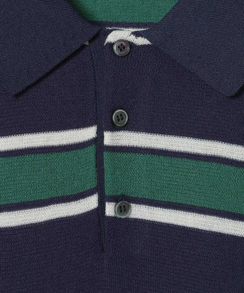 GEORGE'S（ジョージズ）の「ドライタッチポロ（シャツ/ブラウス・メンズ・ネイビー系/ブラウン・LARGE/MEDIUM）」の4枚目の写真