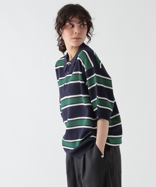GEORGE'S(ジョージズ)の「ドライタッチポロ(シャツ/ブラウス・メンズ・ネイビー系/ブラウン・LARGE/MEDIUM)」の12枚目の写真