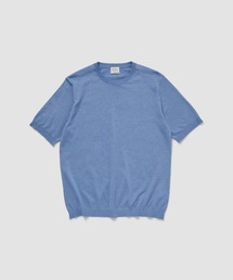 ESTNATION / リネンコットン クルーネックニット