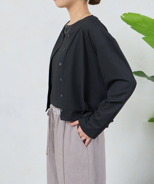 Jena espace merveilleux(ジェナ エスパスメルヴェイユ)の「ストライプセットカットソー(Tシャツ/カットソー・レディース・ブラック/ミント/オフホワイト・FREE)」の8枚目の写真