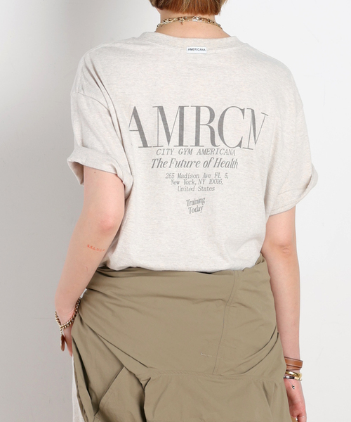 AMERICANA/アメリカーナ】別注BASIC PRINT T（Tシャツ/カットソー