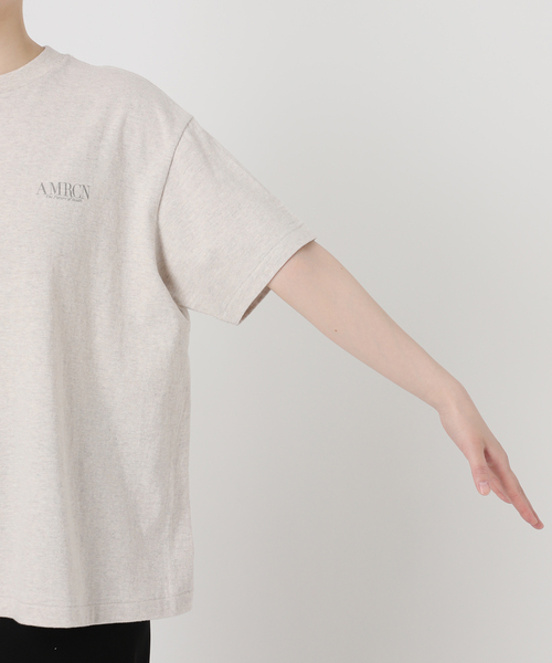 AMERICANA(アメリカーナ)の「【AMERICANA/アメリカーナ】別注BASIC PRINT T(Tシャツ/カットソー・レディース・ホワイト/ブラック系その他/アイボリー・36)」の16枚目の写真