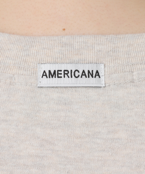 AMERICANA(アメリカーナ)の「【AMERICANA/アメリカーナ】別注BASIC PRINT T(Tシャツ/カットソー・レディース・ホワイト/ブラック系その他/アイボリー・36)」の20枚目の写真