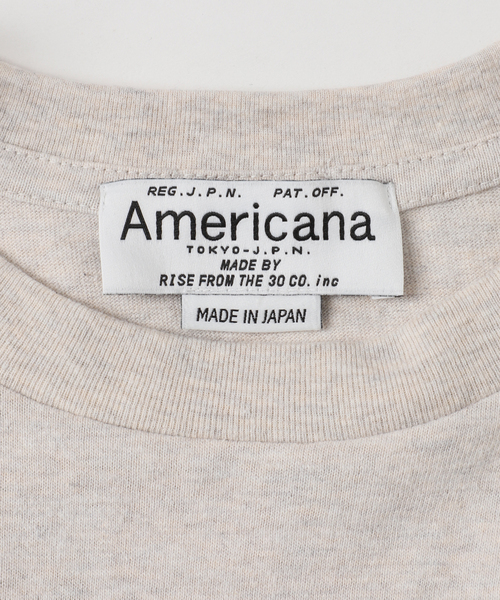 AMERICANA(アメリカーナ)の「【AMERICANA/アメリカーナ】別注BASIC PRINT T(Tシャツ/カットソー・レディース・ホワイト/ブラック系その他/アイボリー・36)」の21枚目の写真