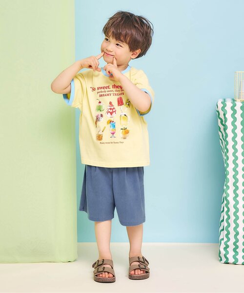 apres les cours(アプレレクール)の「【接触冷感】ひんやりスターポケットハーフパンツ(その他パンツ・キッズ・ミント/ブルー・100/130/120/110/90/80)」の3枚目の写真
