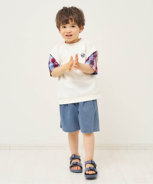 apres les cours(アプレレクール)の「【接触冷感】ひんやりスターポケットハーフパンツ(その他パンツ・キッズ・ミント/ブルー・100/130/120/110/90/80)」の5枚目の写真