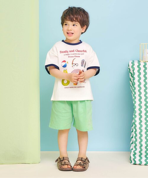 apres les cours(アプレレクール)の「【接触冷感】ひんやりスターポケットハーフパンツ(その他パンツ・キッズ・ミント/ブルー・100/130/120/110/90/80)」の9枚目の写真