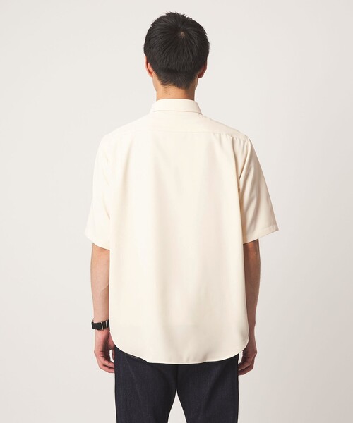 green label relaxing(グリーンレーベルリラクシング)の「【WEB限定】JUST fit ソフト ドレープ 半袖 シャツ(シャツ/ブラウス・メンズ・ネイビー/ダークグレー/ライトグレー/オフホワイト・S/XL/L/M)」の13枚目の写真