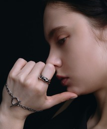 CENE（セネ）の「【CENE】セネ/ツイストダブルリング（リング）」