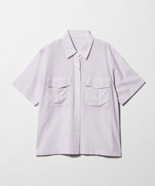 BEAUTY&YOUTH UNITED ARROWS(ビューティーアンドユースユナイテッドアローズ)の「コットンツイル シアー サファリシャツ(シャツ/ブラウス・レディース・ライラック/ネイビー/ワイン・S/M)」の21枚目の写真