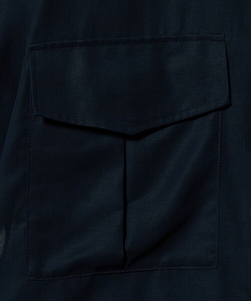 BEAUTY&YOUTH UNITED ARROWS(ビューティーアンドユースユナイテッドアローズ)の「コットンツイル シアー サファリシャツ(シャツ/ブラウス・レディース・ライラック/ネイビー/ワイン・S/M)」の10枚目の写真