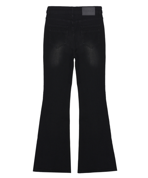 NICK&NICOLE(ニックアンドニコール)の「STUD BOOTSCUT DENIM PANTS_BLACK(デニムパンツ・レディース・その他・MEDIUM/LARGE/SMALL)」の5枚目の写真