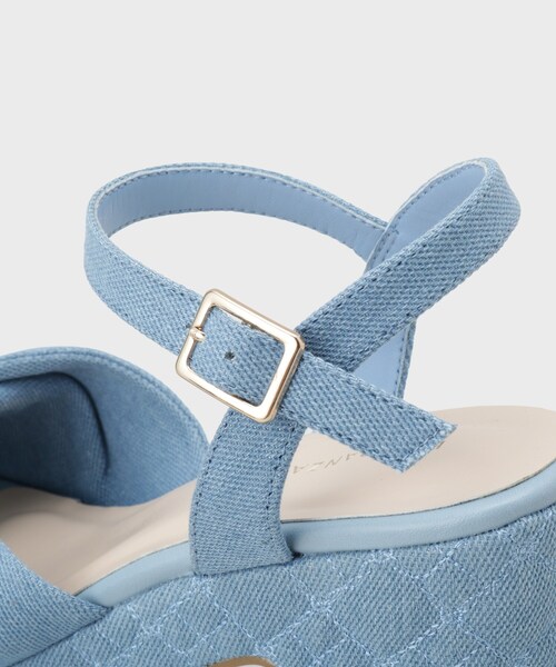 ESPERANZA(エスペランサ)の「【ナチュ盛り/約10cm】ナチュ盛りツイストサンダル(サンダル・レディース・ブルー系2/ブラック/ホワイト・LL/L/M/S)」の8枚目の写真
