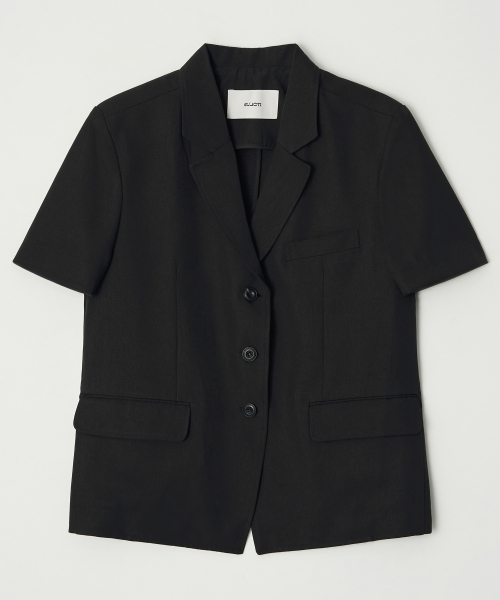 Ellioti(エリオティ)の「Alora Half Sleeve Jacket_3Color(テーラードジャケット・レディース・ブラック/チャコール/ベージュ・FREE)」の7枚目の写真