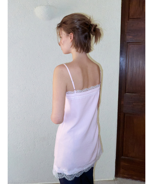 ETMON（エトモン）の「Double Lace Slip Dress, Light Pink（ワンピース・レディース・その他・F）」の5枚目の写真