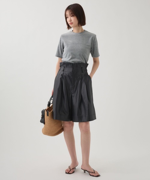 BABYLONE(バビロン)の「レザーライクサテンハーフパンツ(その他パンツ・レディース・ブラック/ブラウン・フリー)」の15枚目の写真
