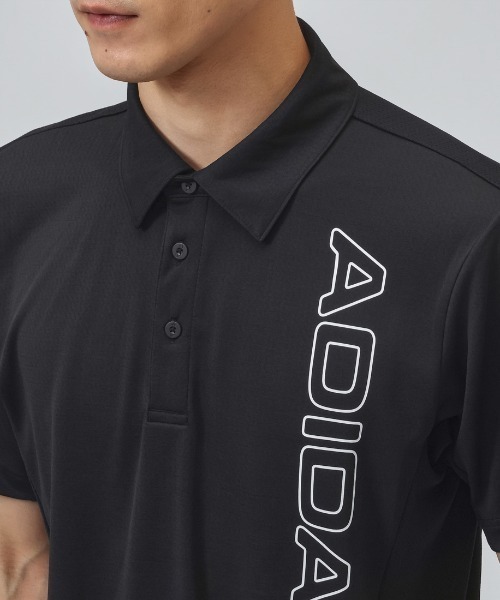 adidas（アディダス）の「【別注】アディダス adidas M TRN ポロシャツ 限定コラボ（ポロシャツ・メンズ・ブラック/ホワイト/グリーン・M/L/LL/3L/S）」の9枚目の写真
