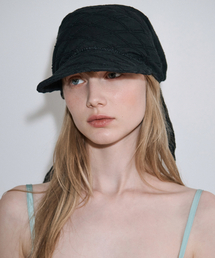 SINOON（シヌーン）の「Drape Flow Cap (Black)（キャップ）」