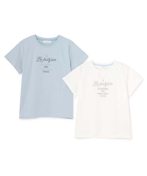 接触冷感】ネックレス半袖Tシャツ（Tシャツ/カットソー）｜pom ponette