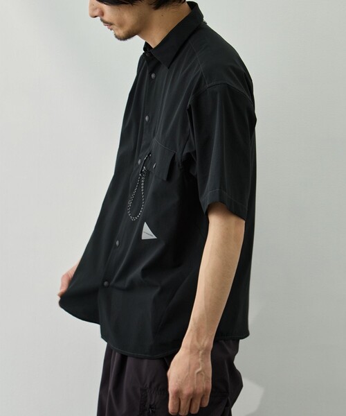 and wander/アンドワンダー】dry breathable SS shirt（シャツ