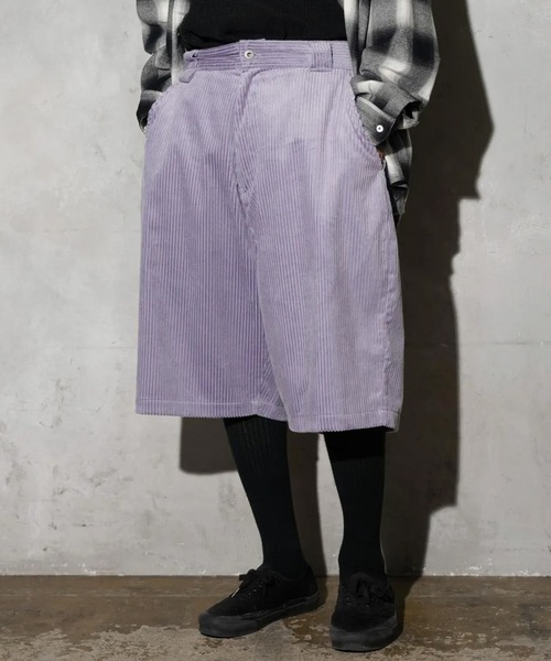MAUI and Sons(マウイアンドサンズ)の「MAUI and Sons / マウイアンドサンズ SUNFADE BAGGY SHORTS サンフェードバギーショーツ コーデュロイ生地 ハーフパンツ 秋 秋服 2026年秋冬(その他パンツ・メンズ・ブラック/パープル/ピンク・S/M/L)」の8枚目の写真